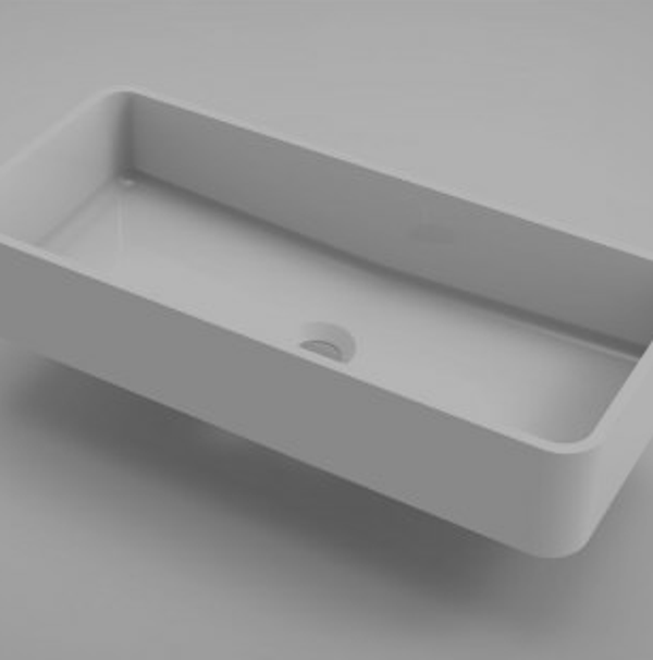 Arcqua Case opbouw waskom rechthoek 60 x 26