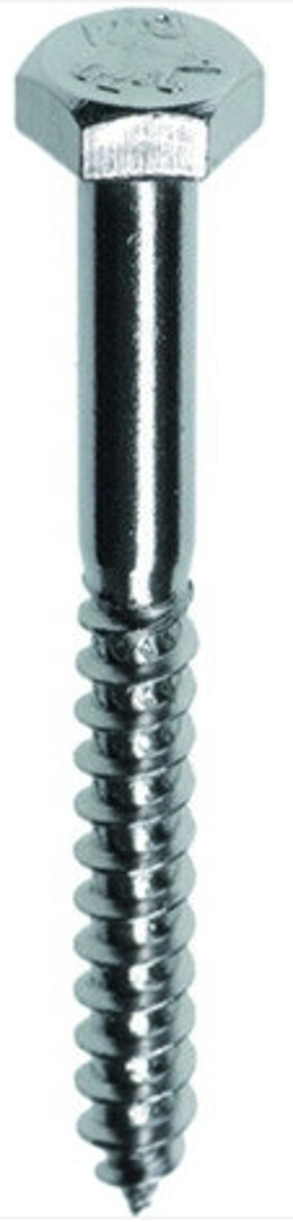 Fis Profi houtdraadbout RVS zeskantkop 8.0 x 40