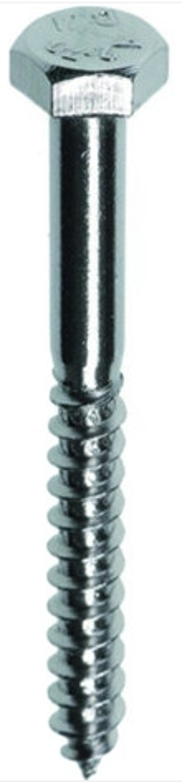 Fis Profi houtdraadbout RVS zeskantkop 8.0 x 100