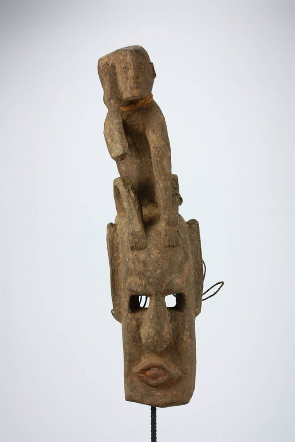 Lot A84 - Dogon Mask with Animal Figure