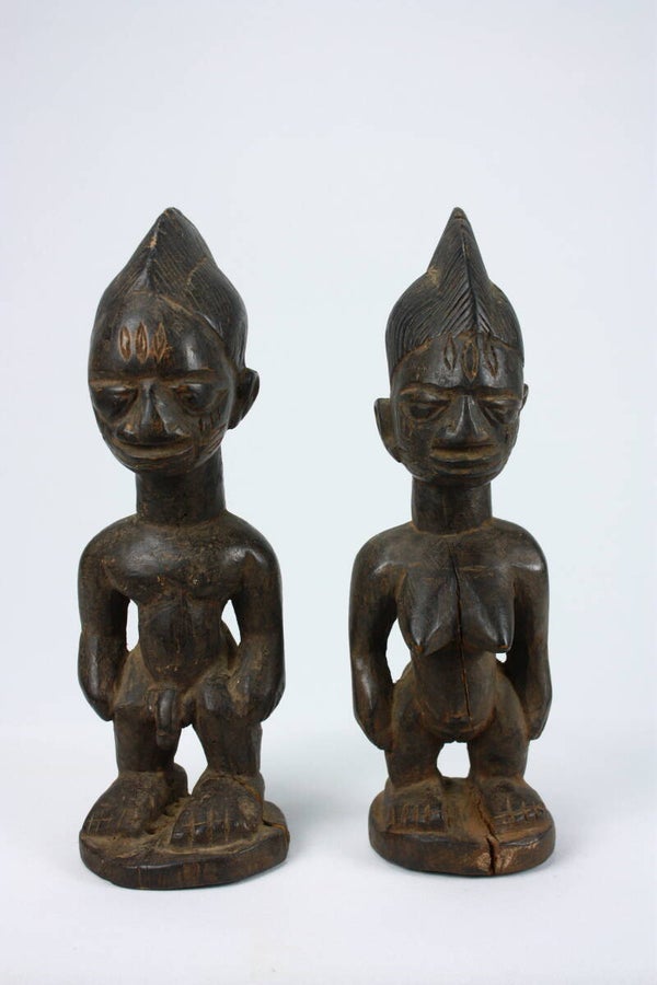 Lot A91 - Pair of Ere Ibeji Twin Figures