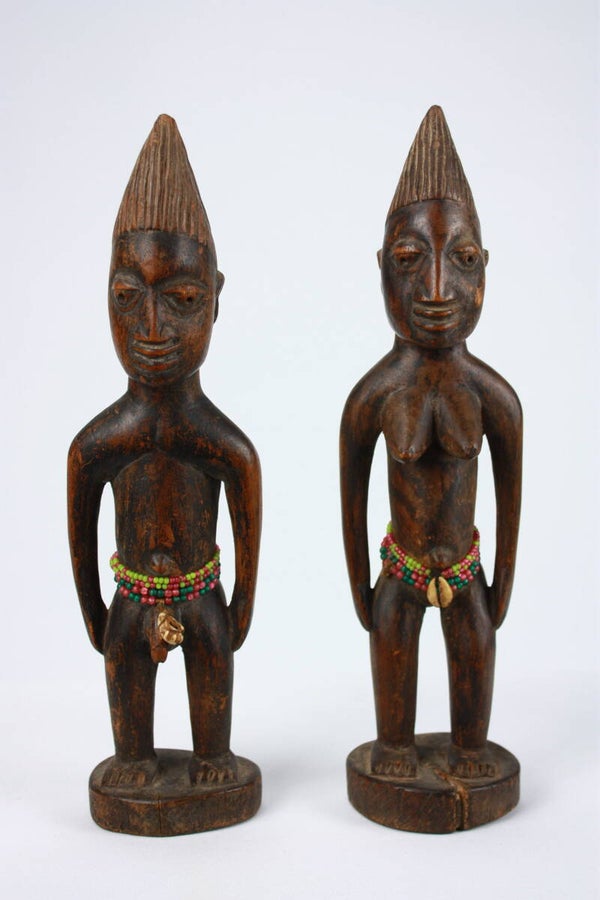 Lot A92 - Pair of Yoruba Ere Ibeji Twin Figures