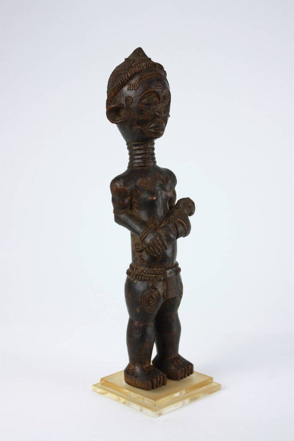 Lot A97 - Mother and Child Figure (Bwanga bwa Chibola)