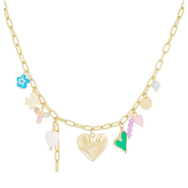 Bedelketting gekleurd goud