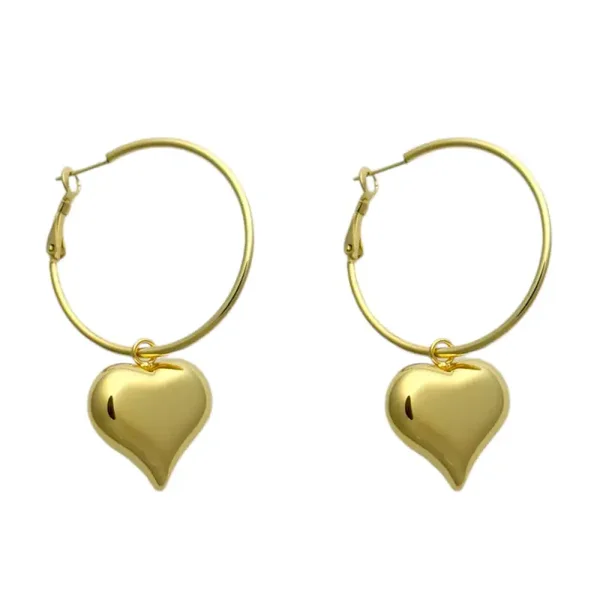 Love hoops oorbellen - Goud