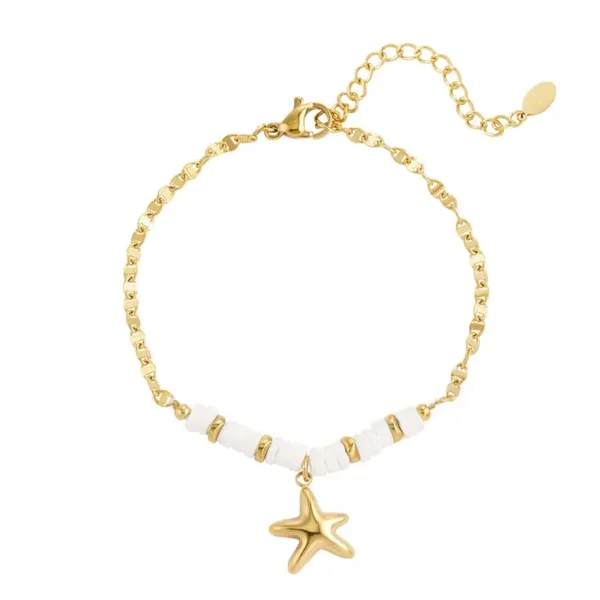 TikTok Armband  Zeester - Goud