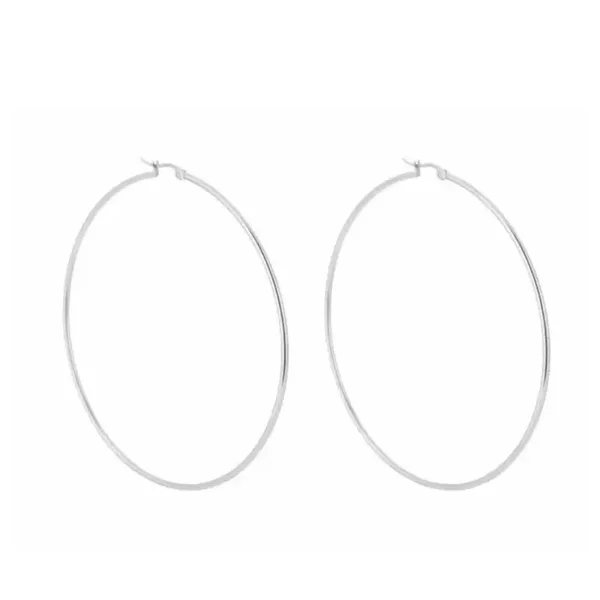 TikTok Big Basic Oorbellen - Zilver