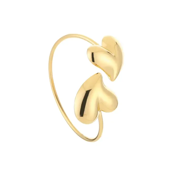 TikTok Heart Bangle - Goud