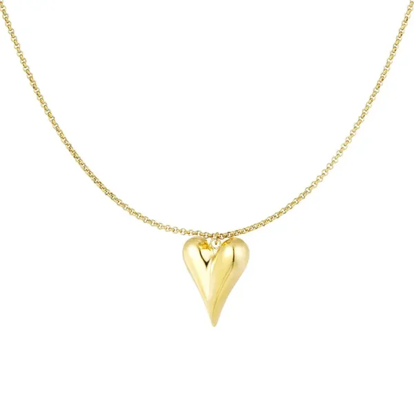 TikTok Ketting Basic hart - Goud
