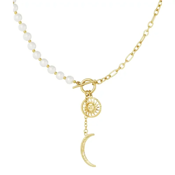 TikTok Ketting Moon - Goud