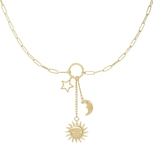 TikTok Ketting Moonlight/Sun - Goud