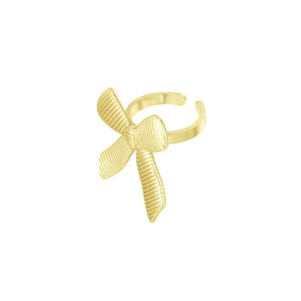 TikTok Ring met Strik - Goud