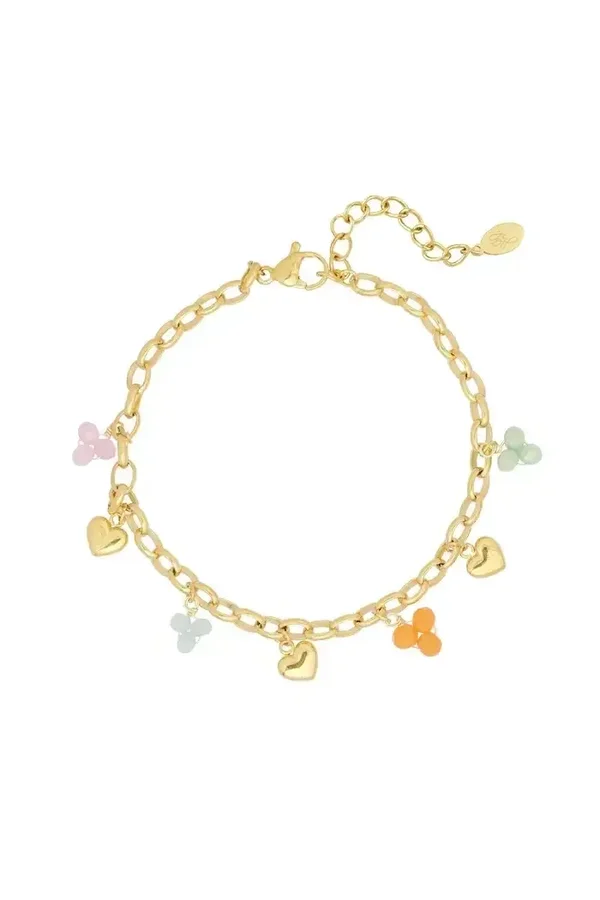 TikTok Spring Armband Multicolour - Goud