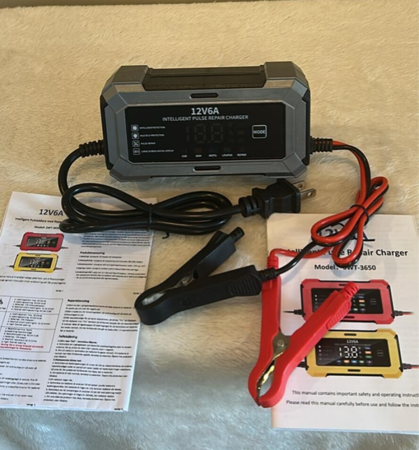 M41     12V6A Automatic Smart Car Battery Charger Trickle Maintainer