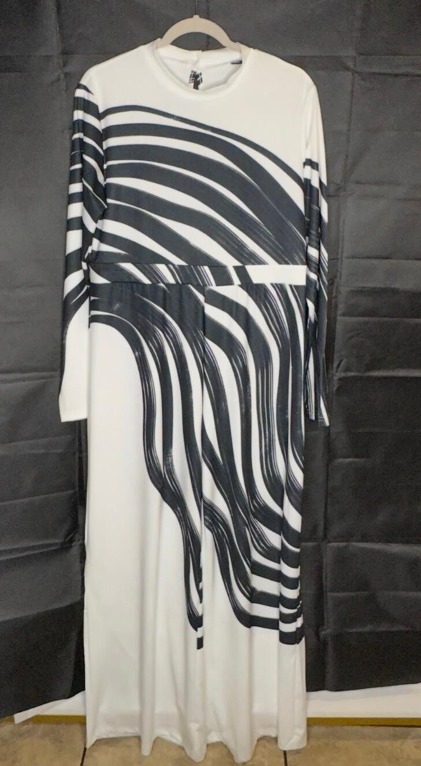 Long White Maxi pant suit