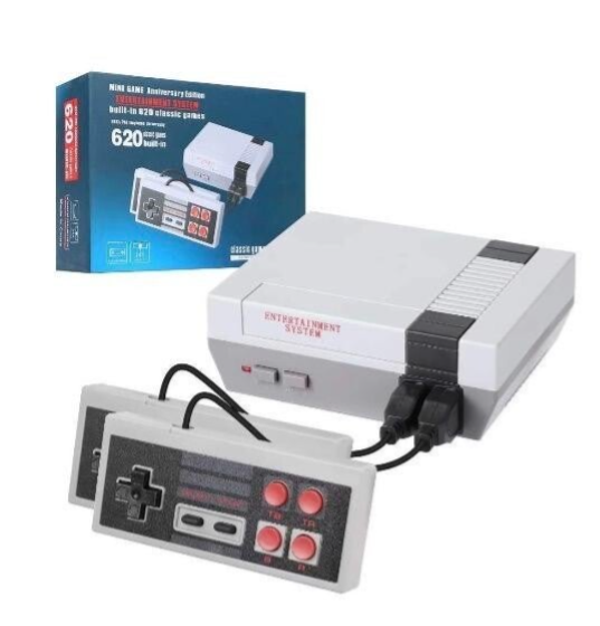Classic Game Console with 620 Preloaded Games and Two Wired Controllers