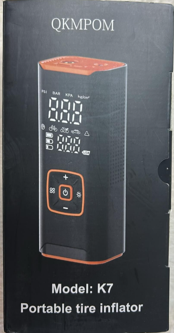 M87.  QKMPOM Model K7 Portable Tire Inflator.