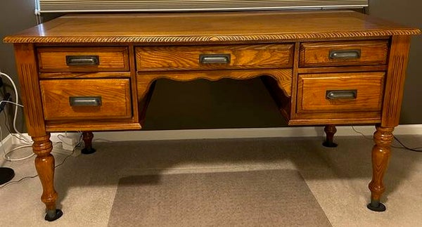 Beautiful 60" wood desk