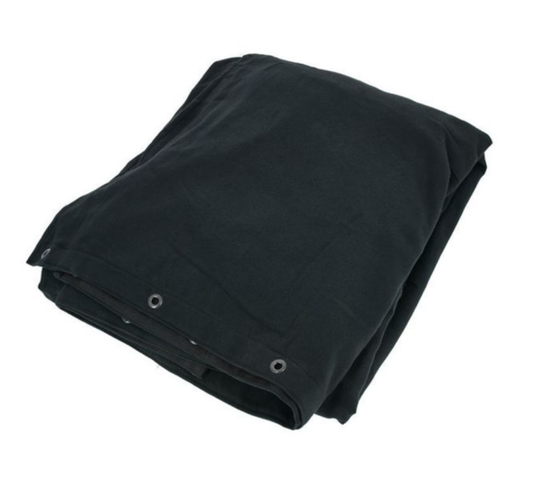pendrillon noir  largeur 6m x hauteur 3m