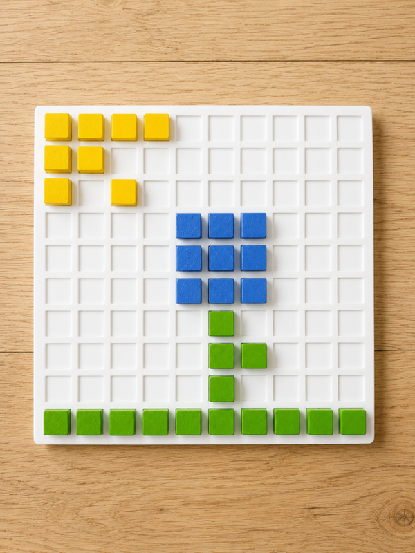 Mozaïekbord 10 x 10 met opdrachtkaarten