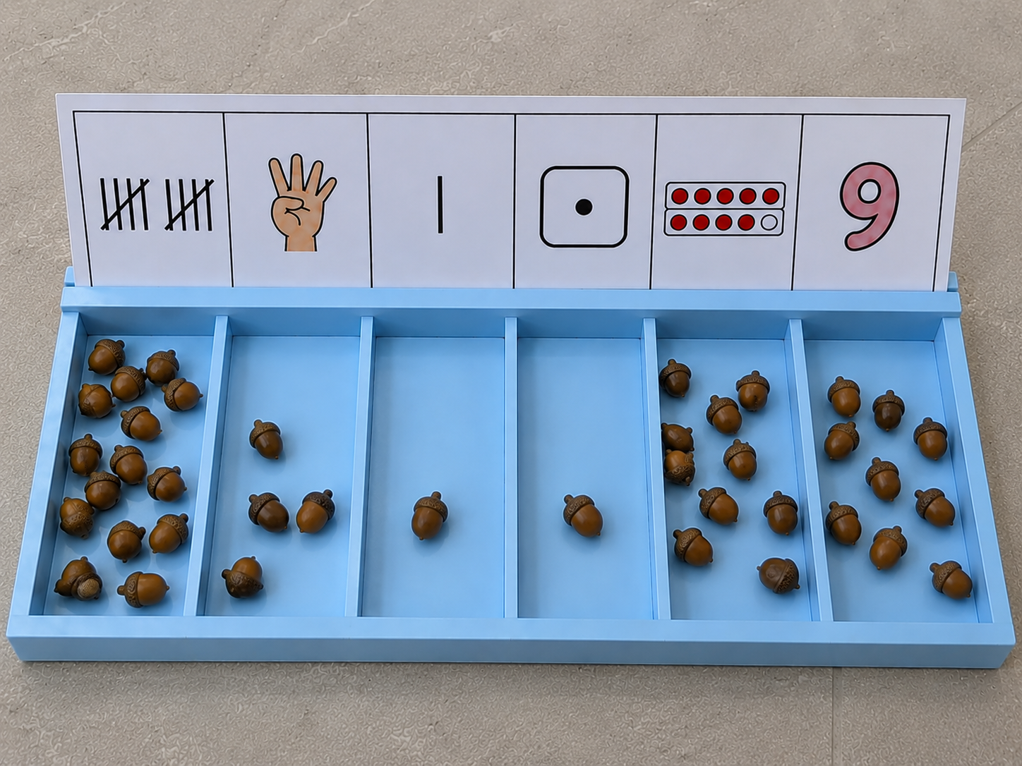 Tellen en rekenen sorteerbakjes set van 2