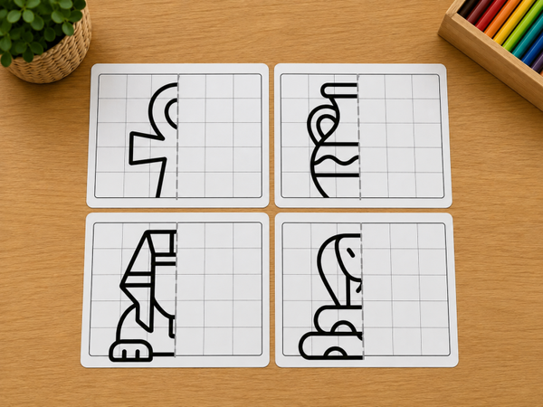 Symmetrie tekenen: oude Egypte