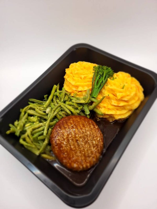 Hamburger wortelpuree