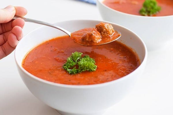 Tomatensoep met balletjes