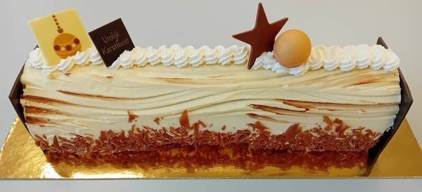 Kerstgebak creme au beurre vanille