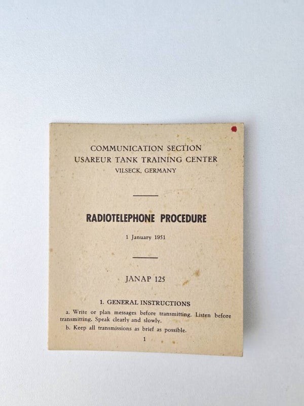 Radiotelephone Procedure 1951.