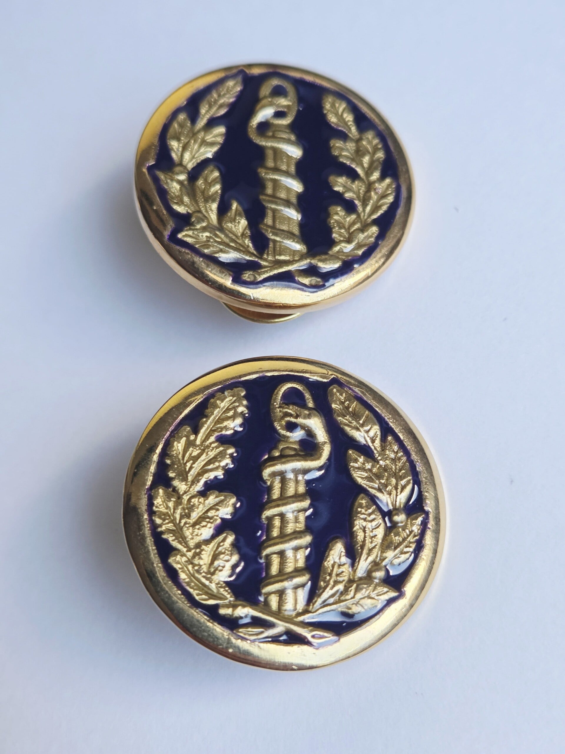 Insigne de col: Chirurgiens Dentistes du Service de Santé.