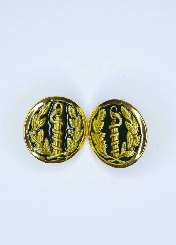 Insignes de collet Service de Santé des Armées.