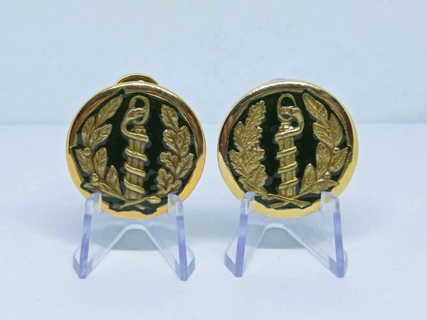 Insigne de col: Pharmaciens du Service de Santé.