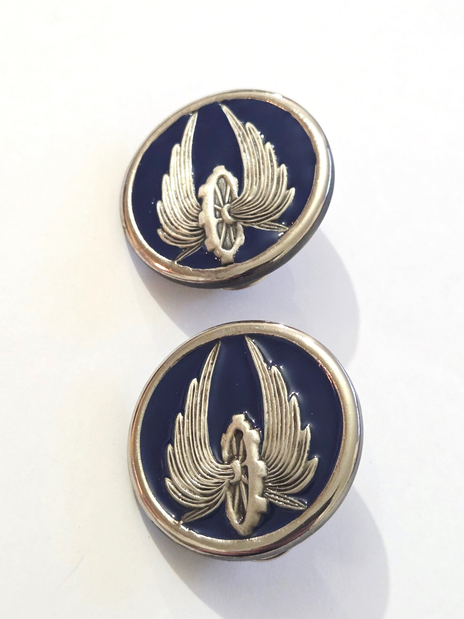 Insigne de col: Régiment du Train parachutiste.