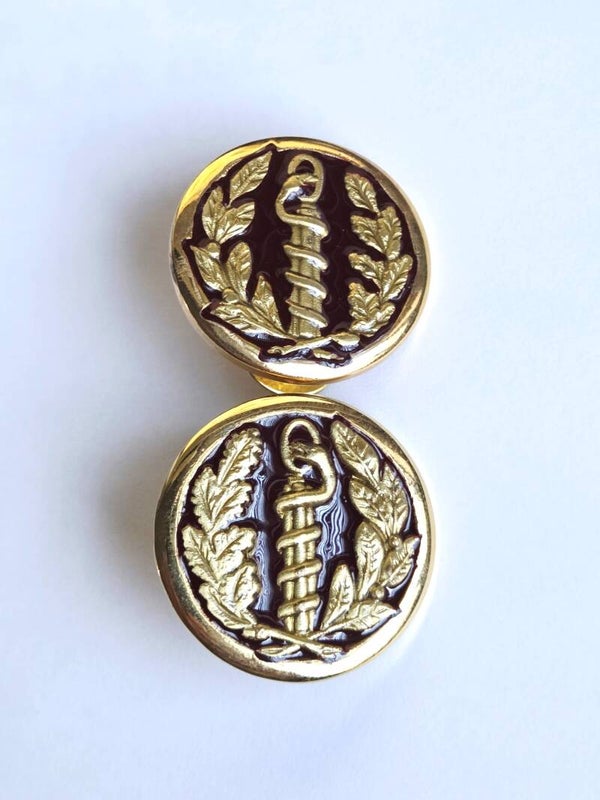 Insigne de col: Medencins du Service de Santé.
