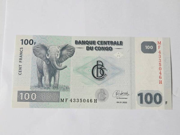 Bankbiljet: 100 Francs.