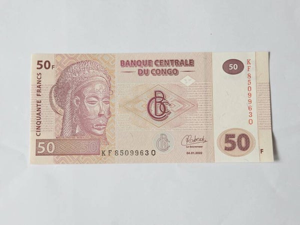 Bankbiljet: 50 Francs.