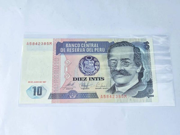 Bankbiljet: 10 Intis.