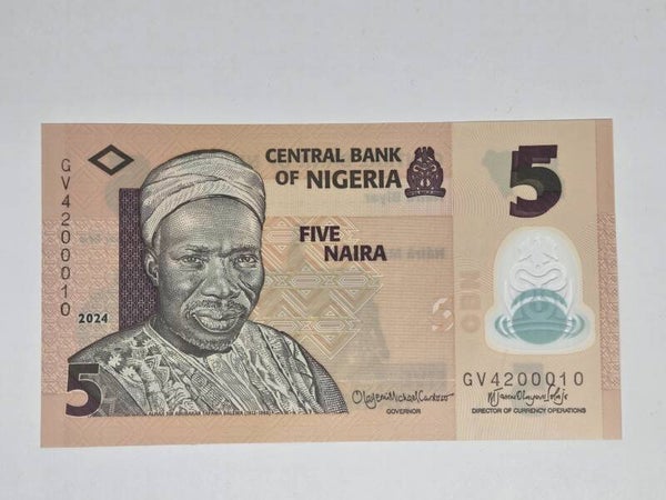 Bankbiljet: 5 Naira.