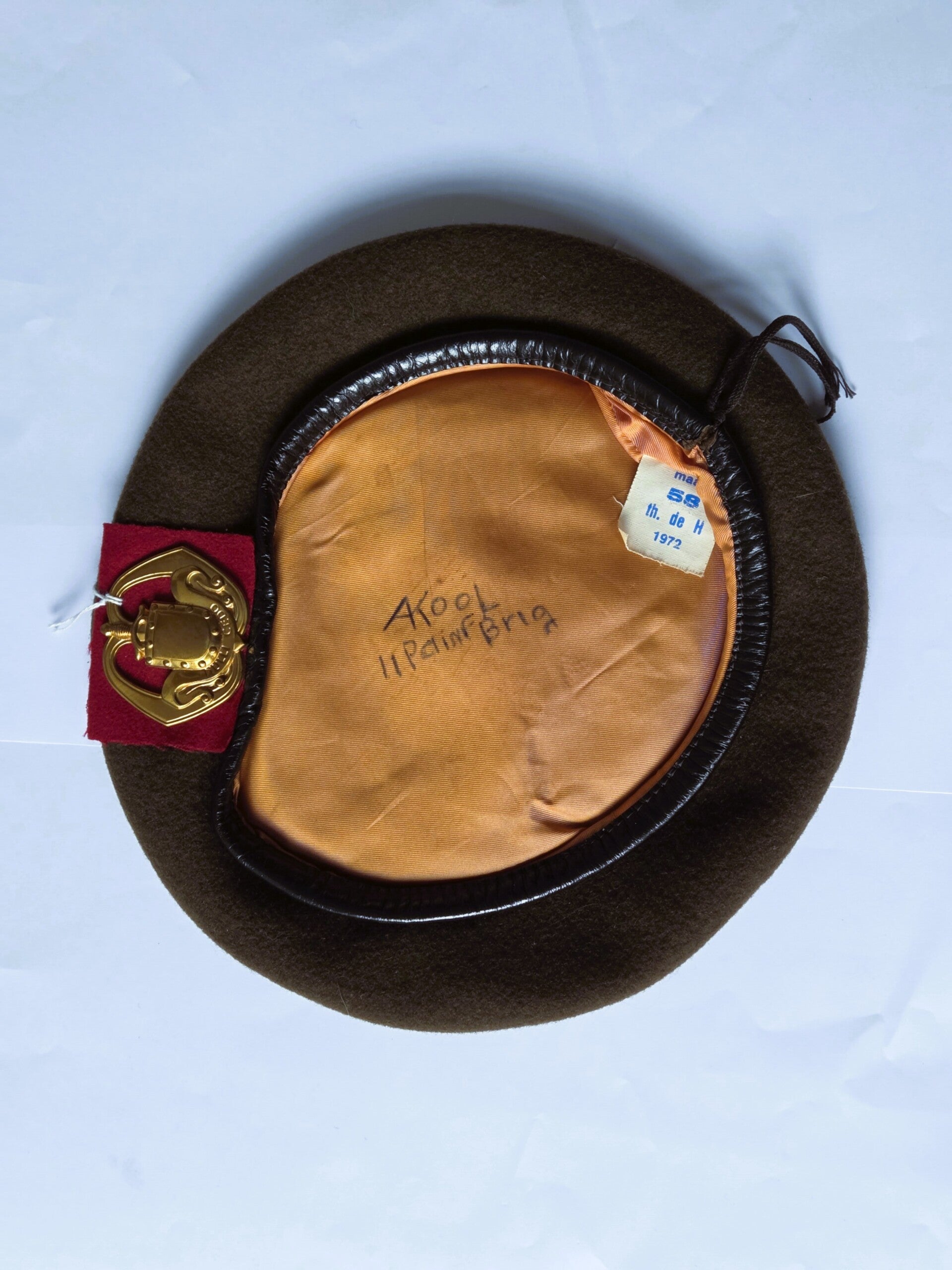 KL baret Infanterie 1972.