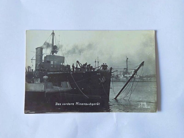 Duits minensuchboot fotokaart.