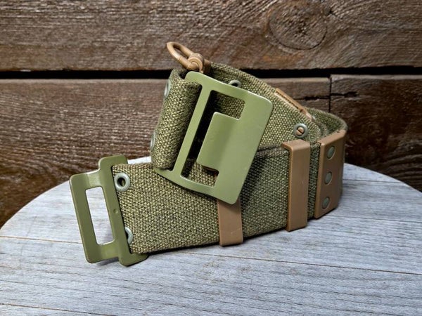 Franse militaire canvas webgordel.