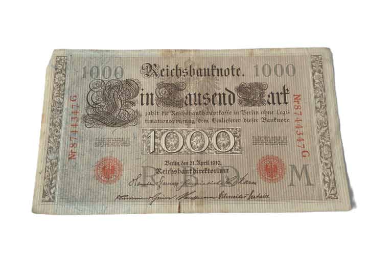 Bankbiljet: 1000 Mark 1910.