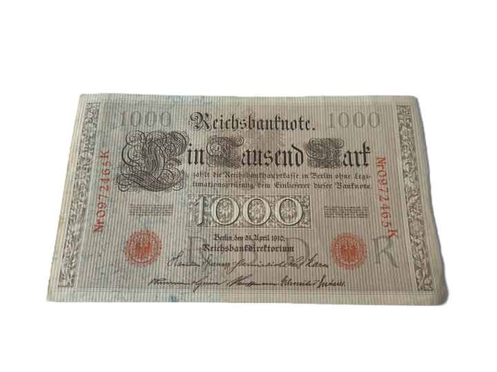 Bankbiljet: 1000 Mark 1910.