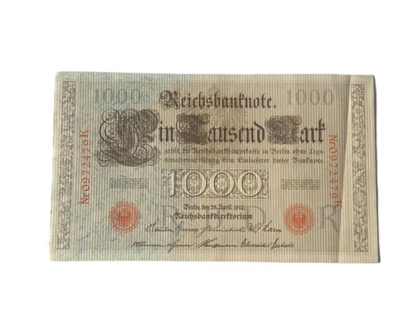 Bankbiljet: 1000 Mark 1910.