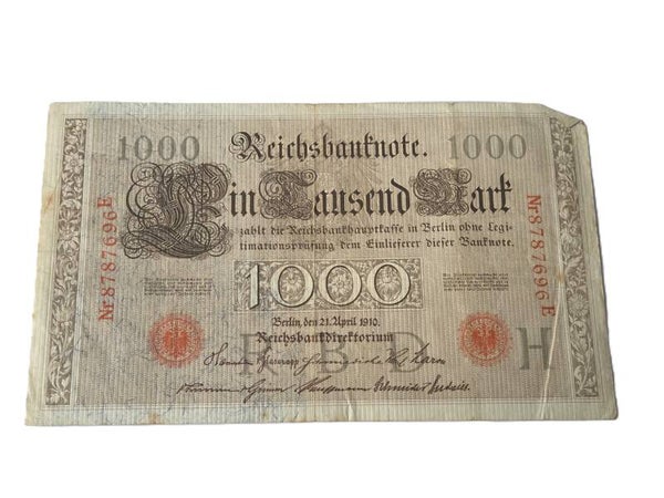 Bankbiljet: 1000 Mark 1910.