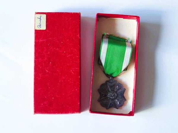 Belgische Burgerlijke Medaille voor de Brandweer.