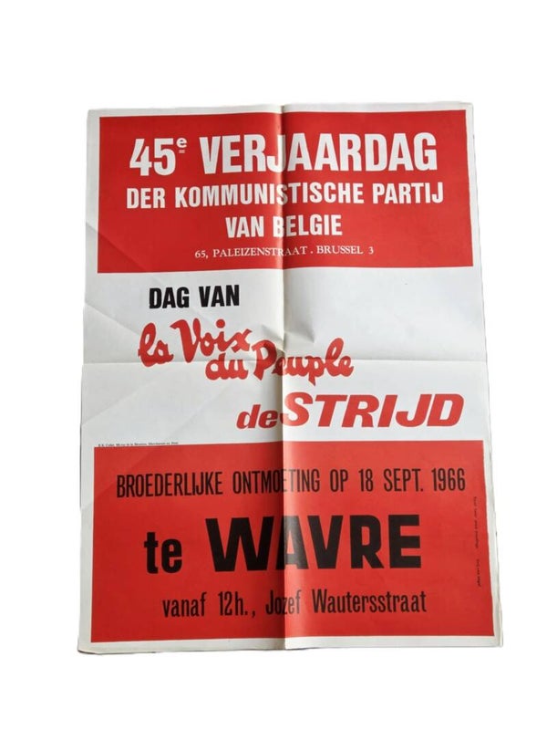 Belgische Communistische poster/affiche.