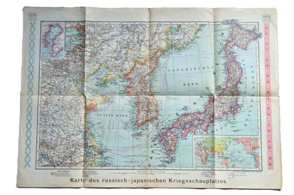 Karte des russisch-japanischen Kriegsschauplatzes.