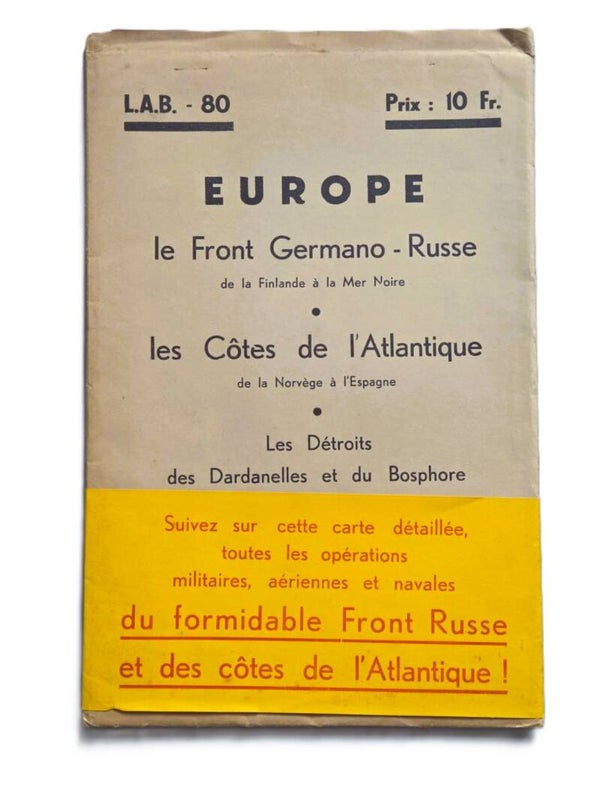 Kaartenmap "EUROPE: le Front Germano-Russe".